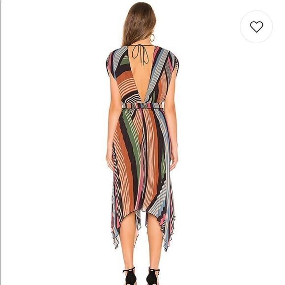 NWOT SAYLOR Lia Dress In Multi Stripe Size Large - Picture 6 of 7